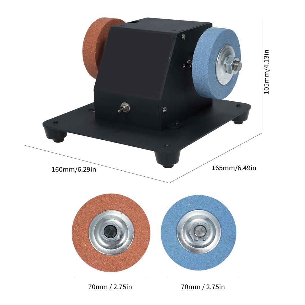 Мини-ленточная шлифовальная машина 250 Вт, точилка для ножей, электрическая настольная шлифовальная машина, 7 регулируемых скоростей