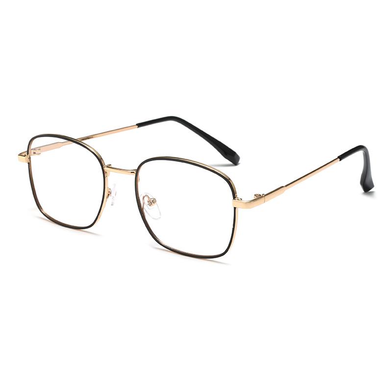 Square Metal Photochromic Anti Radiation Eyeglass For Woman Men Photochromic Sunglasses Anti Blue Light Eye Protection Glasses