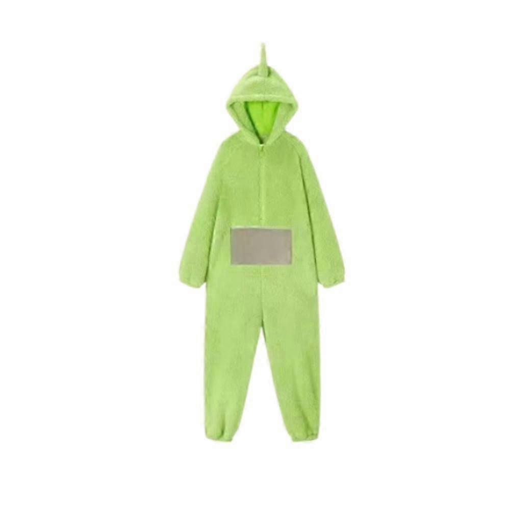 Unisex Teletubbies Costumes Disi Onesies Lala Cosplay Pajamas Adult Pyjamas Animal Sleepwear Jumpsuit