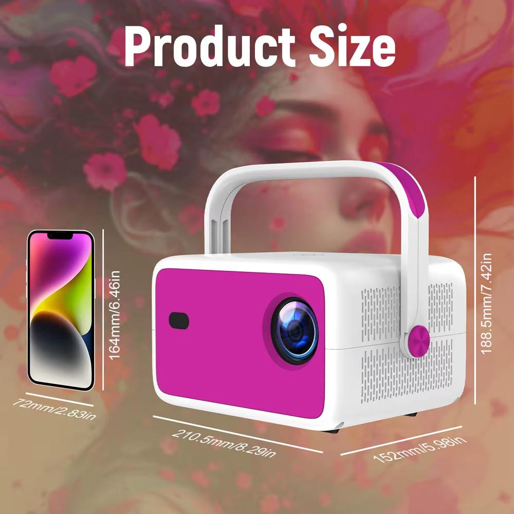 Проектор Velec 4K HD 650 ANSI 1080P с автофокусом Android 11 H713 Wifi6 BT5.2 Портативный наружный видеопроекторы для умного домашнего кинотеатра