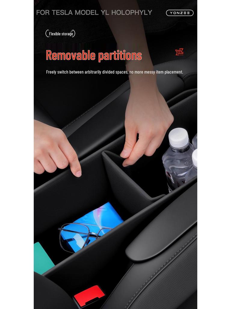 Tesla Model Y Six-Seater Aisle Seat Storage Box - Interior Accessory