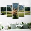 Modern Reindeer Nature Scenery Wall Art Canvas Set Bedroom Decorative Picture Modular Canvas Painting Home Decor Accessories