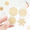 New Metal Energy Decor Sticker Flower Of Life Phone stickers Flower Life Tree Pyramid Epoxy Resin Material Jewelry Decor