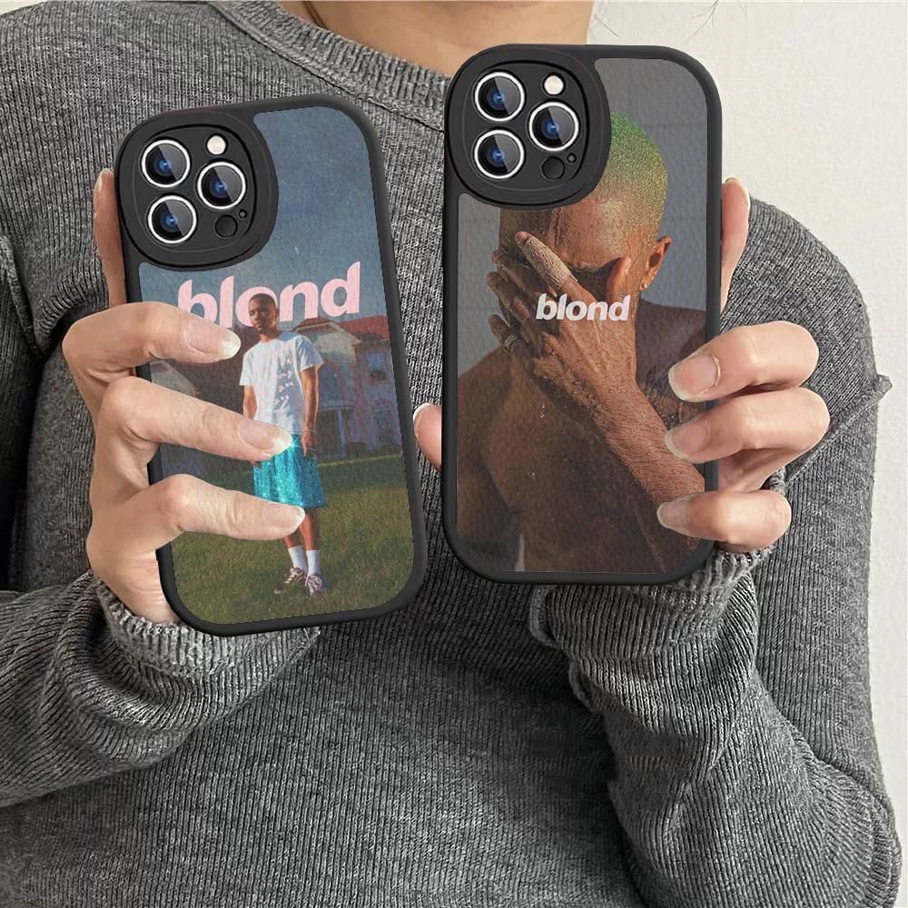 Чехол из натуральной кожи Frank Ocean Blond для iPhone 16 15 14 Pro Max Plus 13 12 11 Силиконовый чехол