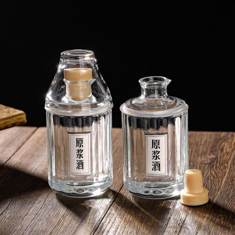 Cute Whiskey Decanter Clear Wine Bottle Barware Wine Decanter  Liquor
