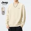 JEEP SPIRIT Men's Alpaca Fleece Lined Round Neck Sweatshirt