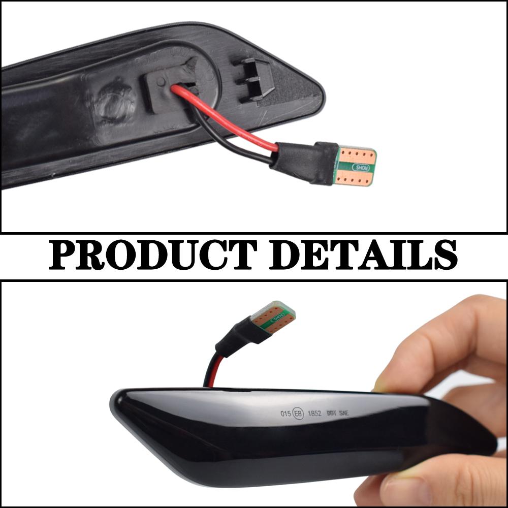 LED Dynamic Blinker Side Marker Turn Signal Lights Lamp Accessories For Alfa Romeo 147 156 Fiat Egea Tipo Lancia Delta Ypsilon 3