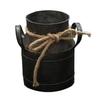 Металлическая ваза в стиле ретро-кантри, уникальный дизайн, настольное украшение для гостиной, подходит для цветочной композиции, емкость, бытовые принадлежности