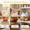 Rustic Egg Container Storage Hollow Iron Basket Hen Shape Egg Basket  Kitchen Accessories
