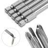 100mm Cross Head Screwdriver Bit Magnetic PH1 PH2 Phillips Screw Driver Bits 1/4” Hex Shank S2 Alloy Steel Electric Hand Tools