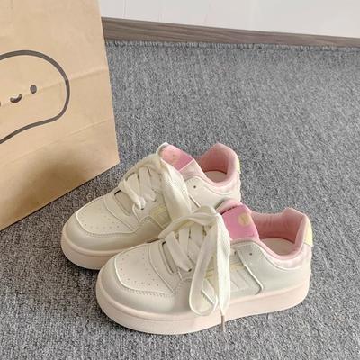 Маленькие белые туфли на толстой подошве женская новая обувь женская модная универсальная нишевая обувь для скейтборда обувь-хлеб парусина