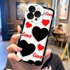 Милый прозрачный чехол-сердечко для Samsung A03S A03 A04 A05 A05S A06 A7 A11 A10S A12 A13 A14 A15 A16 NOTE 10 20 ULTRA
