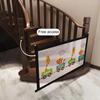 Yousheng 1 Set Baby Safety Gate Stretchable Cartoon Pattern Mesh Home Door Stairway Child Safety Gate Net Daily Use