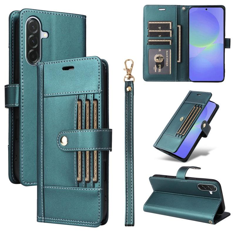 Кожаный чехол-книжка для Samsung Galaxy A56 5G A36 A26 A16 A55 A35 A15 A54 A34 A14 A13 A53 A33 Кошелек Чехол для карт Coque Etui