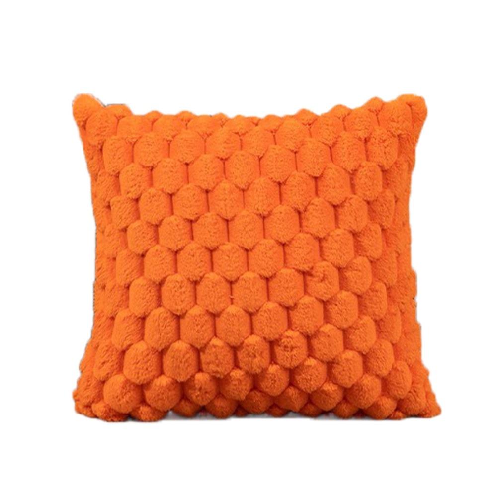 Квадратная наволочка для подушки в стиле INS, съемная плюшевая наволочка для гостиной/офиса