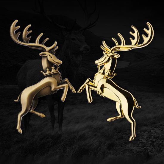 3D-эмблема, гальваника, прочная форма оленя, нержавеющая вязкость, украшение, устойчивый к выцветанию автомобиль, компактный автомобиль