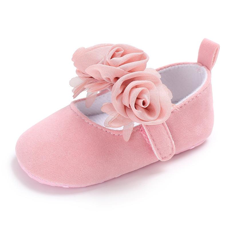 Baby Shoes Spring and Autumn 0-1 Years Old Girl Princess Shoes Small Flower Dance Shoes Soft Bottom Toddler Shoes