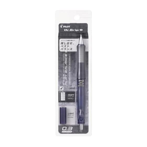 Механический карандаш PILOT Dr.Grip CL Play Balance, 0,3 мм, Прозрачный темно-синий (HDGCL70R3CNV) - Бережно к шее, плечам и рукам - Настройте с