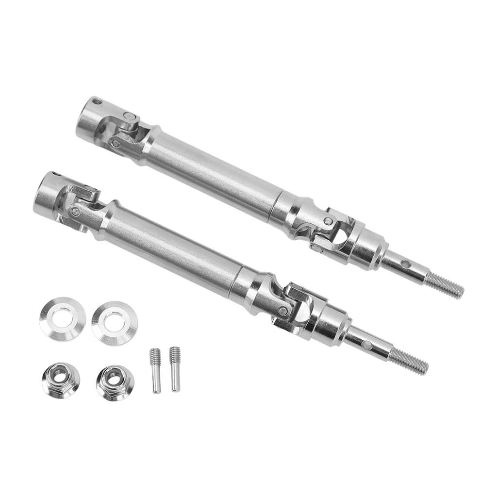 2Pcs RC Front Drive Shaft Stainless Steel Set Kit for Traxxas SLASH 4x4 Rustler Stampede