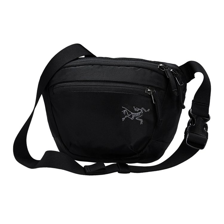 Arcteryx Сумка Mantis 1L Спортивно-повседневная на молнии для улицы Унисекс Черная 25817-BLACK