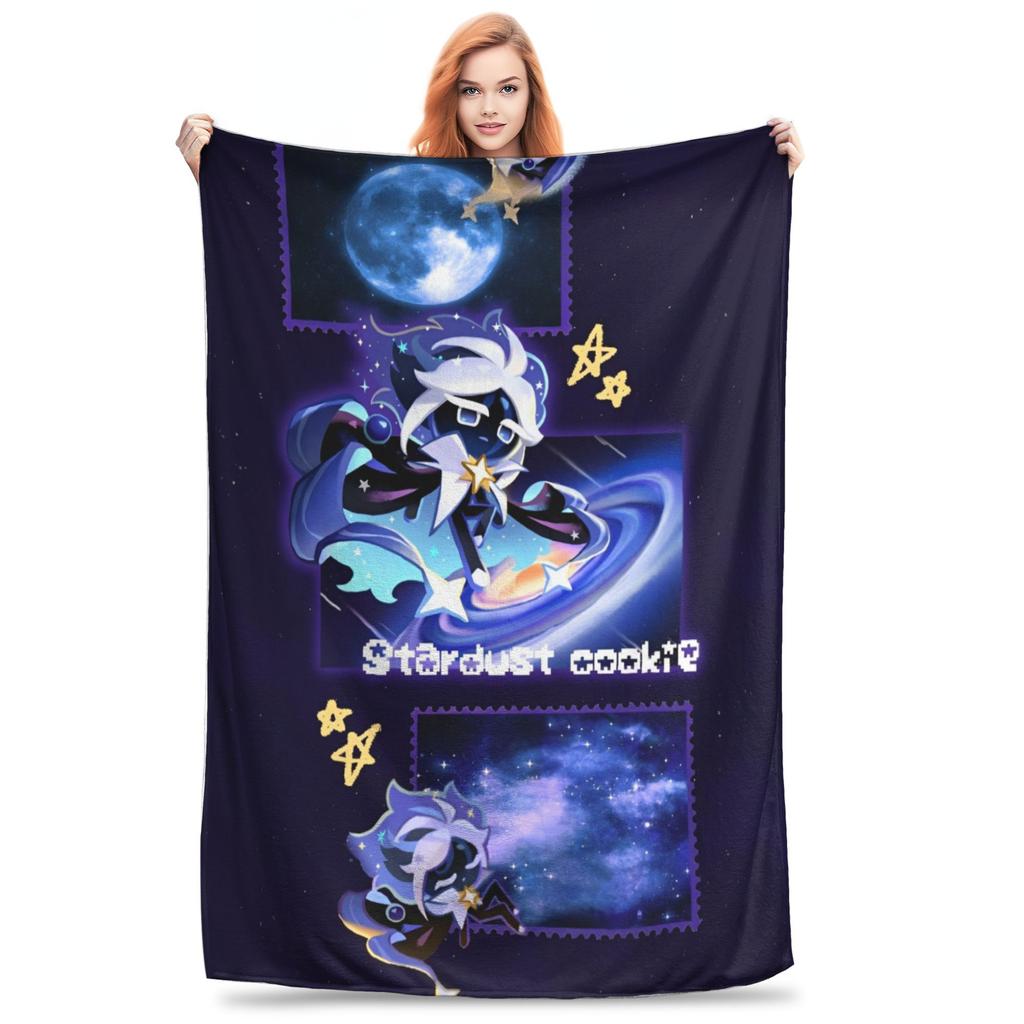 Shadow Milk Cookie Run Kingdom Blankets Flannel All Season Breathable Warm Throw Blankets for Bedding Bedroom Plush Thin Quilt