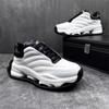 2024 Men's New Soft Sole Elevated Sports Shoes Fashion Versatile Casual Shoes Lightweight Shock Absorbing Running Shoes Sneakers