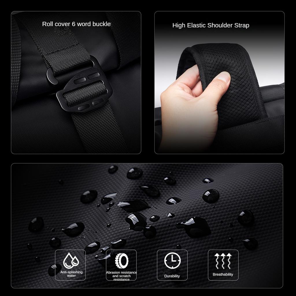 Мужская модная компьютерная сумка высокого класса, школьная сумка, водонепроницаемый мужской рюкзак из ткани Оксфорд большой емкости