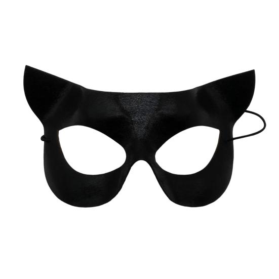 Halloween Cat Masque Half Face Lace Masquerade Masque Cat Fox Animal Cosplay Costume for Carnival Ball Party Accessories