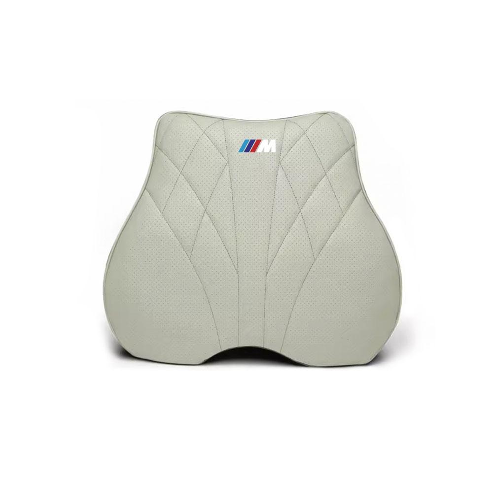 AZXN6 Car Memory Foam Headrest Neck Pillow Lumbar Waist Cushion Accessories For BMW M Performance E39 F20 E36 G30 G20 X5 Auto Interior
