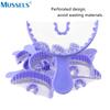 40Pcs/Set Dental Bite Impression Trays Triple Registration Net Denture Tray With Mesh Disposable Plastic Teeth Holder Half Arch