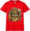 Music Lover T-Shirt Vintage Musician Passion Guitar Art Gift Graphic Tee
