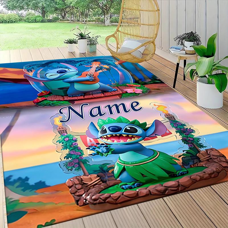Custom Name Princesses Pastel Colors Carpet Rug Customizable Soft Washable Anti-Slip Home Living Room Sofa Mats Personalized Rug. 0909294