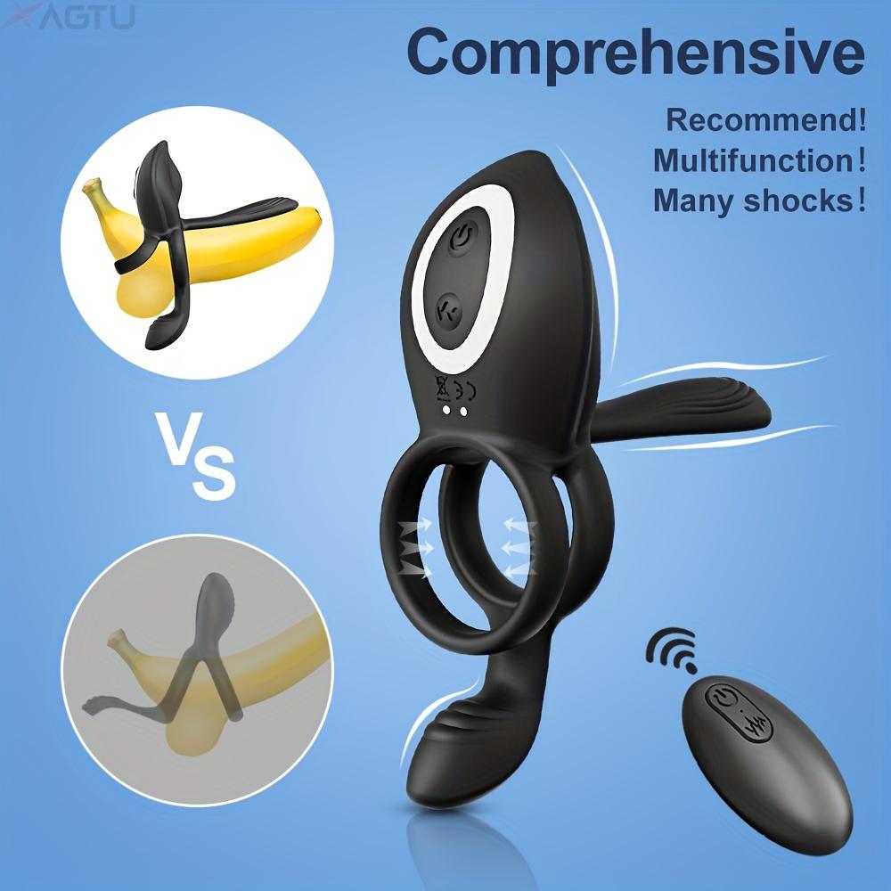 Беспроводной пульт дистанционного управления Вибратор для пениса Кольцо для члена Мужчины Пара Кольцо для члена Замедлитель Эякуляции Задержка Секс-игрушки