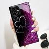 The Purple Heart-Shaped Phone Case Is Suitable for Samsung Series Phones Such as S26 S25 S24 S23 S22 S21 S20