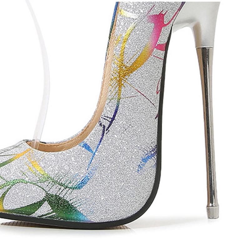 Женский сексуальный ночной клуб, танцы на шесте, каблук-шпилька, темперамент, большой размер, металлический каблук 16 см, WZ