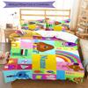3pcs Custom Name Hey Duggee Bedding Set Duvet Cover Closure Includes 1 Duvet Cover & 2 Pillowcases, Soft and Comfortable for All Seasons.
