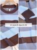 Plus Size Striped Knit Sweater for Women - Lazy Style Autumn/Winter Slim Fit (130-300 Jin)