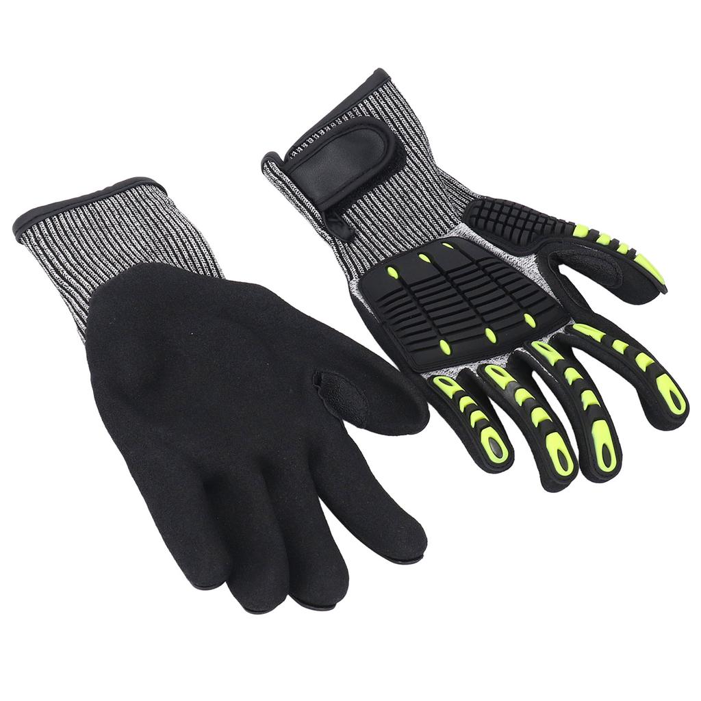 1 Pair Safety Work Gloves Impact Resistant Anti Slip Touch Screen Gloves for Gardening Mechanical Co