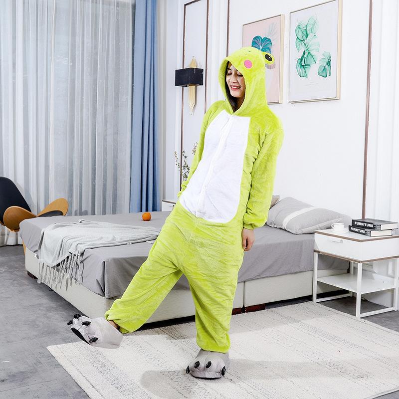 Фланелевая пижама кигуруми для взрослых с животными, пандой, пижамы с небесными звездами и единорогом, женские пижамы кугуруми для косплея, комбинезоны, одежда для сна с обувью