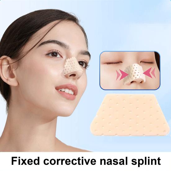 1/2Pcs Thermoplastic Nasal Splints Trapezoid Nose Brace External Nasal Support for Fracture Rhinoplasty Surgery ENT Immobilization