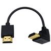 Кабель HDMI Duttek, короткий, L-типа, HDMI-адаптер, вверх на 90 градусов, HDMI-штекер, тонкий 1080P HDMI-кабель 4K, сверхтонкий, A-штекер, тип A 0,15 м, HDMI2.0