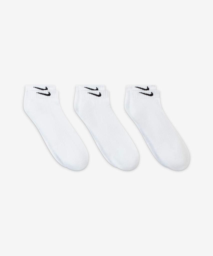 Nike Повседневные низкие носки с амортизацией для тренировок (3 пары) - белый:Черный / Sx7670-100