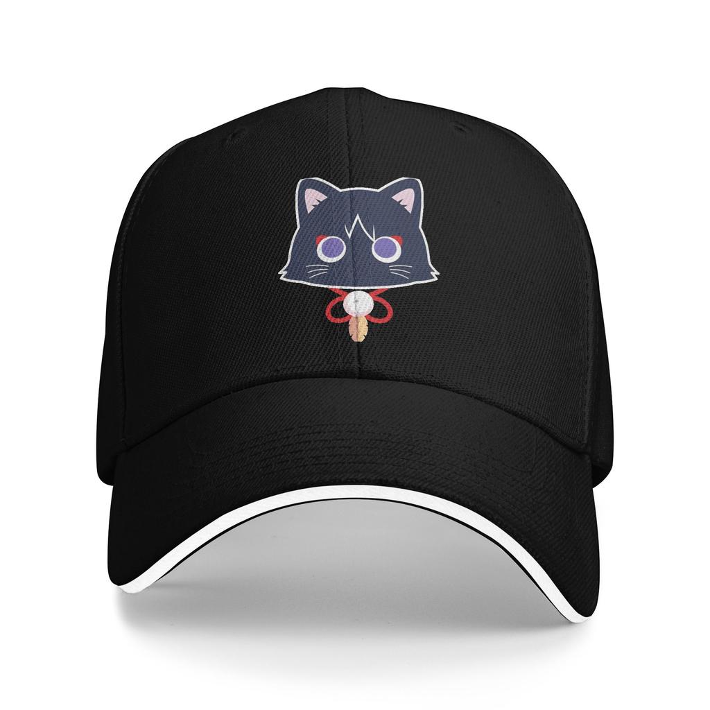 Кот-странник Neko Cat Длинная бейсболка Популярная Genshin Impact Кепки-сэндвич для унисекс Женские Регулируемая кепка-папа Для улицы