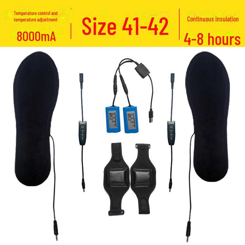 Стельки с подогревом, перезаряжаемые через USB - электрические грелки для ног на всю подошву