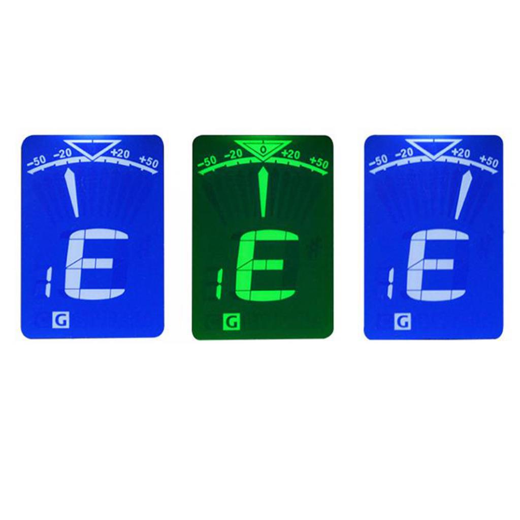 Electronic Tuner High Accuracy Clip On Portable Tuner for Acoustic Guitar Ukulele Bass Violin 12 Equ