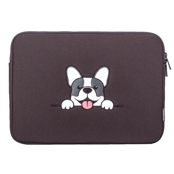 Чехол для ноутбука Intzone Dog Character INTC-340X, Beagle Charcoal Black