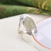 Adjustable Open Ring Women Men Vintage Hollow Oval Geometric Statement Jewelry Copper Plated