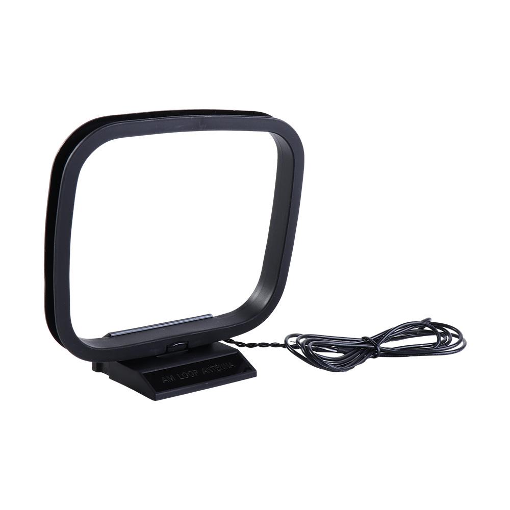 Black Bare Wire 2 Pin Av Audio Radio Loop Antenna Fm Radio Loop Am Loop Antenna Radio Signal Receiving Home Stereo Receiver