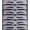 Make Up Tools Fixable Stickers Eye Brow Stamp 12 Styles Grooming Shaper Template Eyebrow Stencil