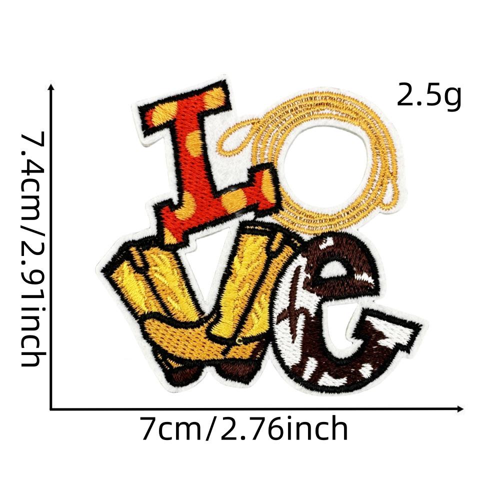 Нашивки для вышивки на джинсовой ткани с изображением мультяшного мальчика в стиле вестерн для курток и декора одежды